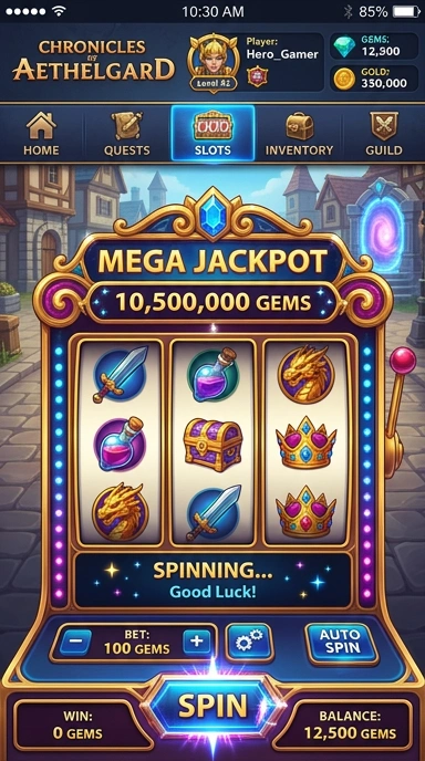 Halaman utama rpgame dengan berbagai aplikasi populer.
